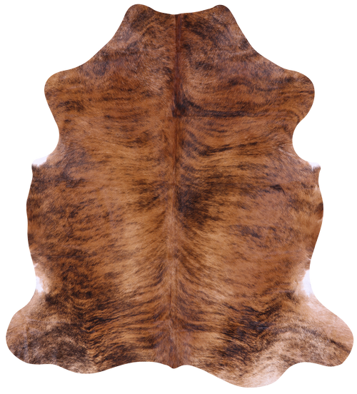 Light Brindle Natural Cowhide Rug - Large 6'6