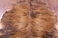 Thumbnail for Light Brindle Natural Cowhide Rug - Large 6'6