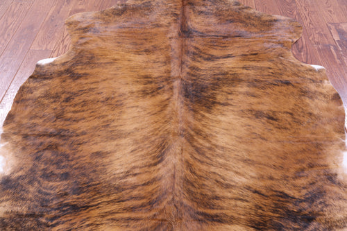 Light Brindle Natural Cowhide Rug - Large 6'6