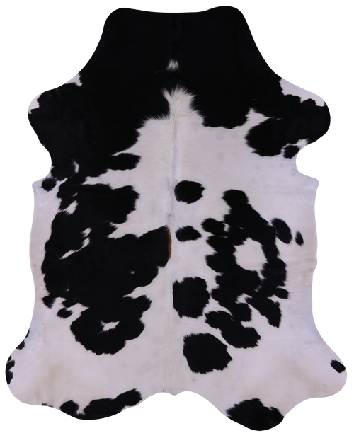 Black & White Natural Cowhide Rug - X-Large 7'0
