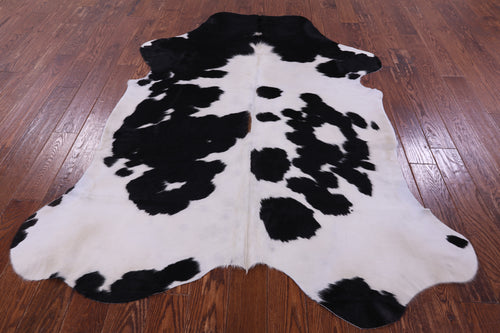 Black & White Natural Cowhide Rug - X-Large 7'0
