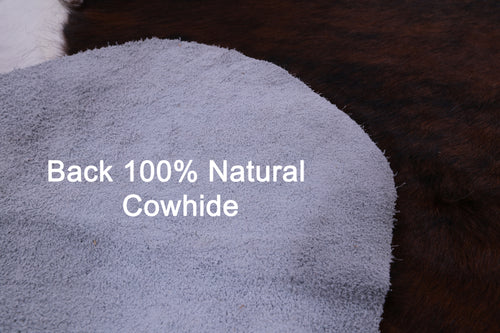 Brown Brindle Natural Cowhide Rug - X-Large 7'0
