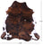 Brown Brindle Natural Cowhide Rug - X-Large 7'0"H x 6'9"W