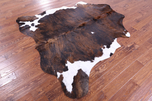 Brown Brindle Natural Cowhide Rug - X-Large 7'0