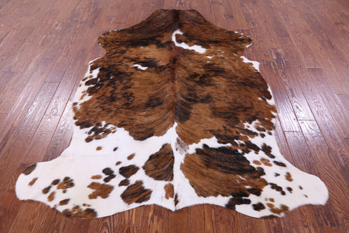 Brown Brindle Natural Cowhide Rug - XX-Large 7'9
