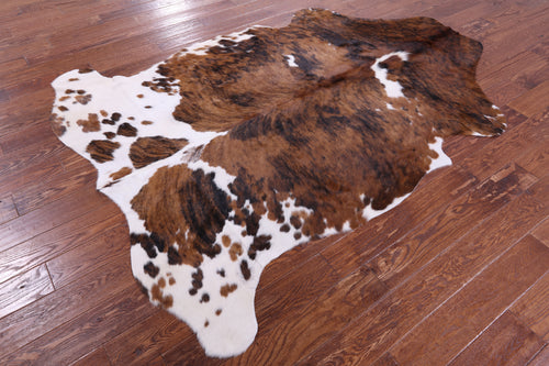 Brown Brindle Natural Cowhide Rug - XX-Large 7'9