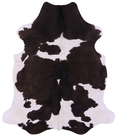 Brown & White Natural Cowhide Rug - X-Large 7'2