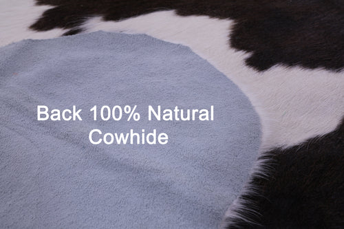 Brown & White Natural Cowhide Rug - X-Large 7'2