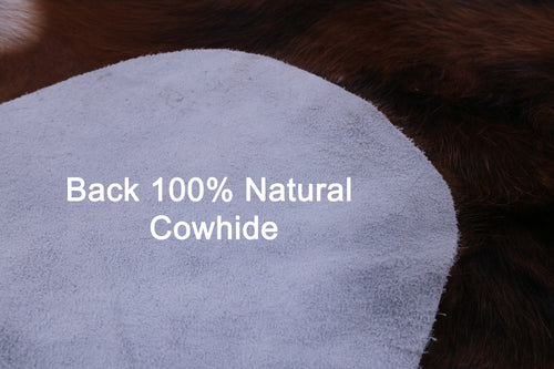Brown Brindle Natural Cowhide Rug - Large 6'8