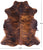 Brown Brindle Natural Cowhide Rug - XX-Large 8'0"H x 6'8"W