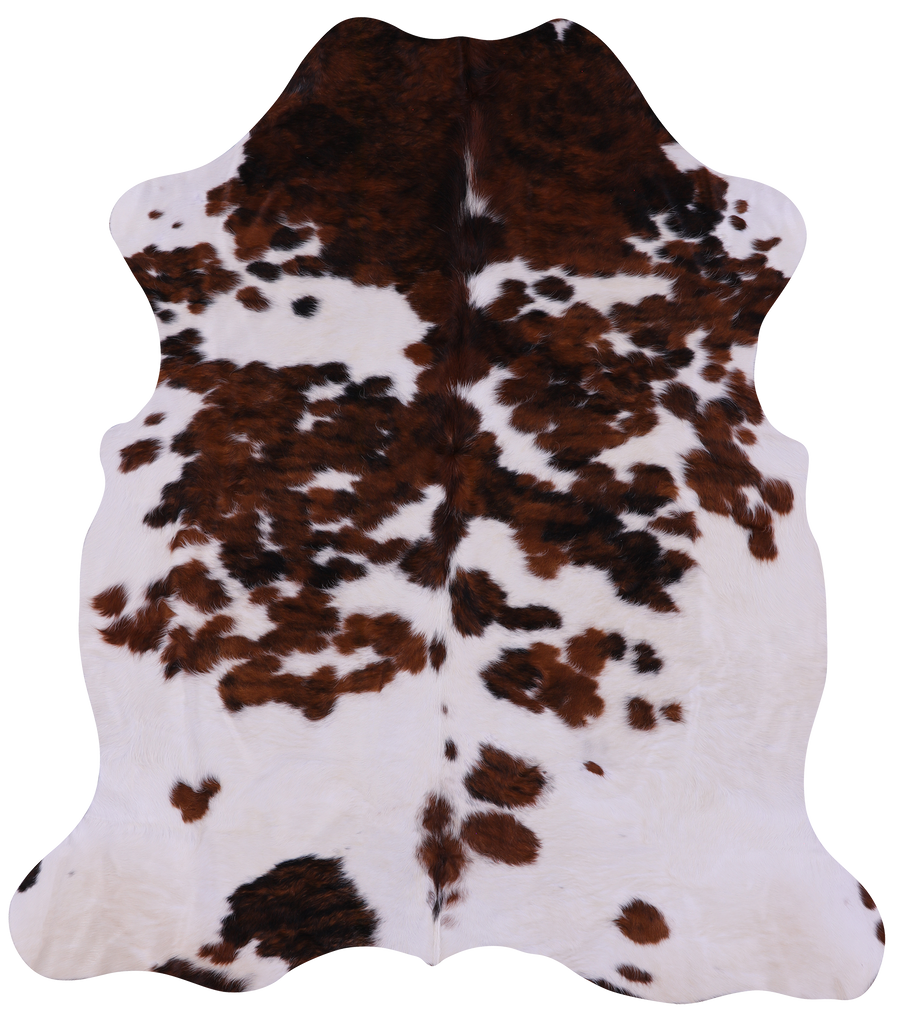 Tricolor Natural Cowhide Rug - X-Large 7'0"H x 5'11"W