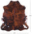Brindle Natural Cowhide Rug - X-Large 7' 3"H x 6' 7"W