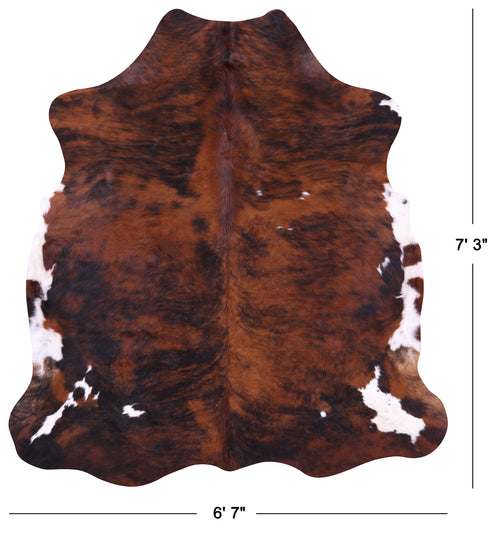 Brindle Natural Cowhide Rug - X-Large 7' 3