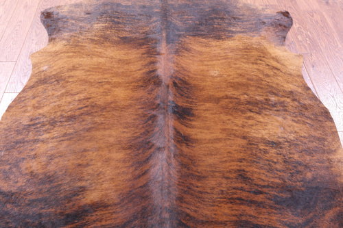 Brindle Natural Cowhide Rug - Large 6' 11