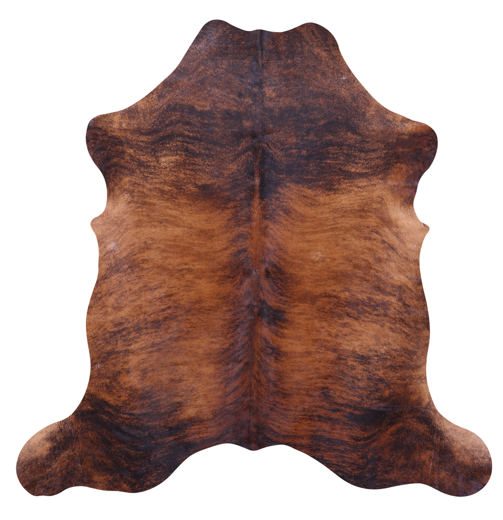 Brindle Natural Cowhide Rug - Large 6' 11"H x 6' 11"W