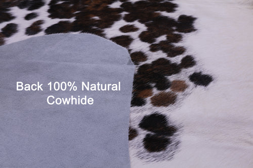 Tricolor Natural Cowhide Rug - Large 6' 7