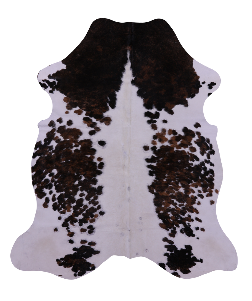 Tricolor Natural Cowhide Rug - Large 6' 7"H x 5' 8"W