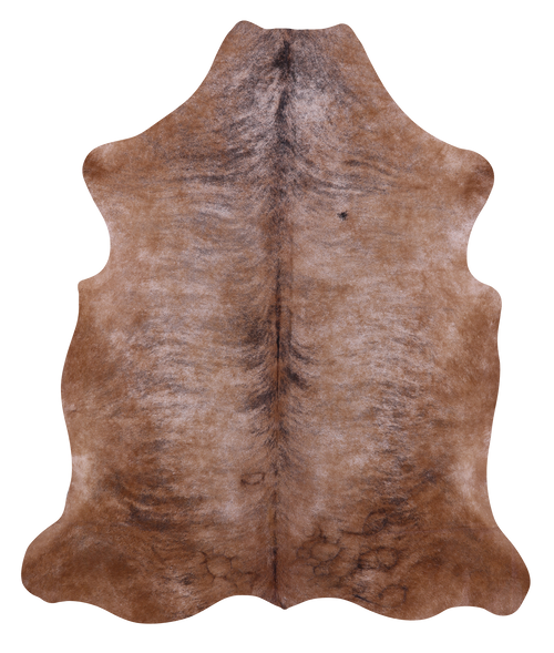 Light Brindle Natural Cowhide Rug - X-Large 7' 0
