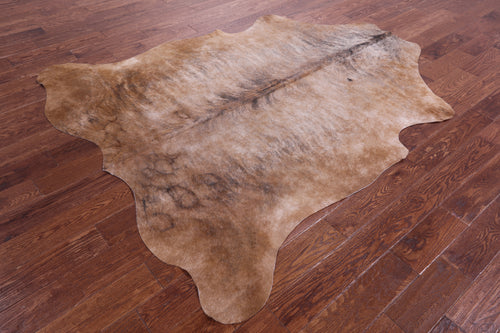 Light Brindle Natural Cowhide Rug - X-Large 7' 0