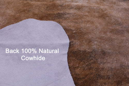 Light Brindle Natural Cowhide Rug - X-Large 7' 0