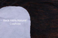 Thumbnail for Dark Brindle Natural Cowhide Rug - XLarge 7'0