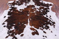 Thumbnail for Tricolor Natural Cowhide Rug - Large 6'4