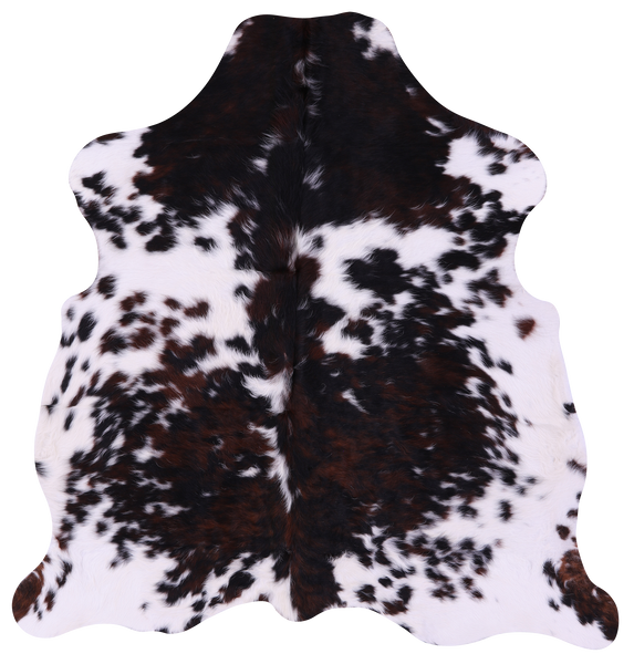 Tricolor Natural Cowhide Rug - Medium 5'9"H x 5'4"W