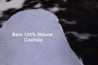 Thumbnail for Tricolor Natural Cowhide Rug - Medium 5'9