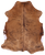Light Brindle Natural Cowhide Rug - X-Large 7'0"H x 5'9"W