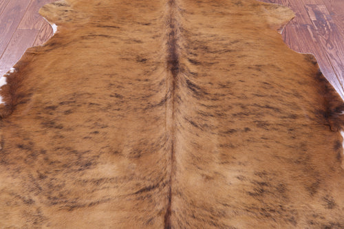 Light Brindle Natural Cowhide Rug - X-Large 7'0