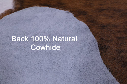 Light Brindle Natural Cowhide Rug - X-Large 7'0