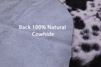 Thumbnail for Tricolor Natural Cowhide Rug - X-Large 7'3