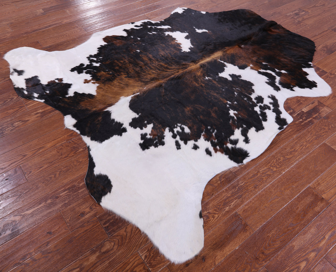 Tricolor Natural Cowhide Rug - X-Large 7'3"H x 6'9"W