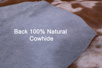 Thumbnail for Brown & White Natural Cowhide Rug - X-Large 7'0