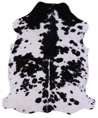 Thumbnail for Black & White Natural Cowhide Rug - X-Large 7'0