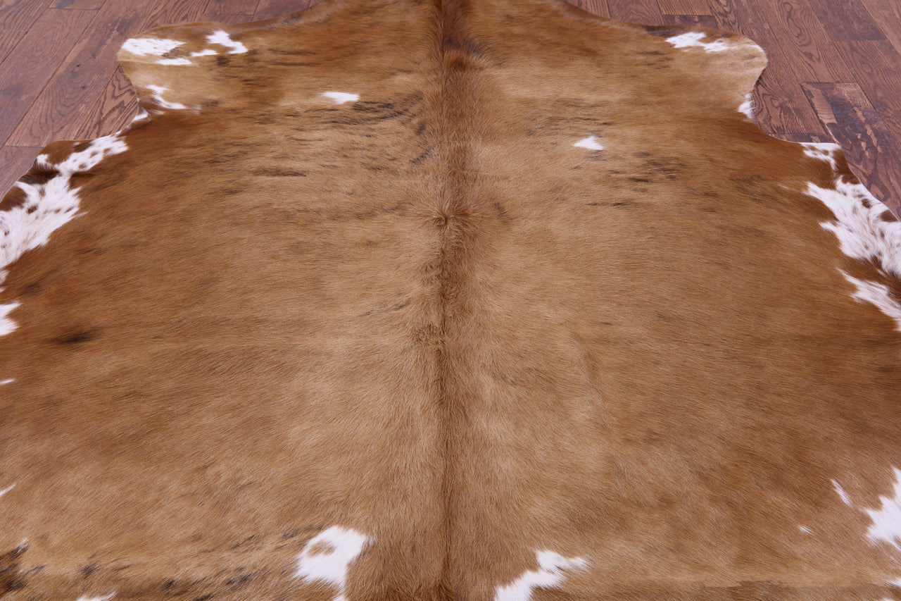 Light Brown Natural Cowhide Rug - X-Large 7'2"H x 6'2"W