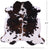 Tricolor Natural Cowhide Rug - Large 6'7"H x 6'6"W