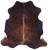 Dark Brindle Natural Cowhide Rug - Medium 6'2"H x 5'10"W