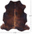 Dark Brindle Natural Cowhide Rug - Medium 6'2"H x 5'10"W