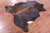 Dark Brindle Natural Cowhide Rug - Medium 6'2"H x 5'10"W