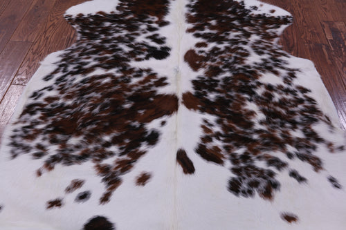 Salt & Pepper Natural Brown Cowhide Rug - Large 6'8