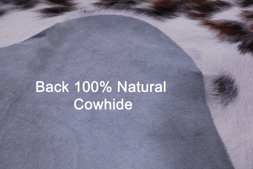 Salt & Pepper Natural Brown Cowhide Rug - Large 6'8