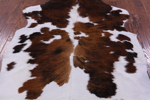 Tricolor Natural Cowhide Rug - Large 6'11