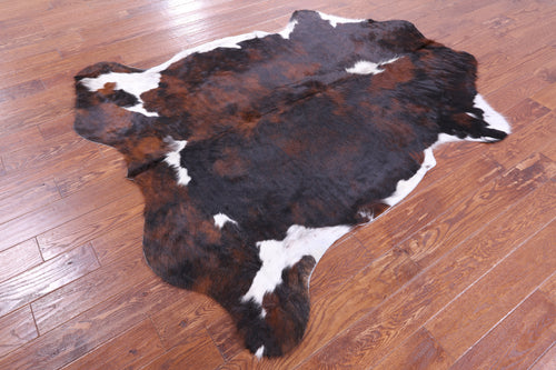 Tricolor Natural Cowhide Rug - Large 6'11