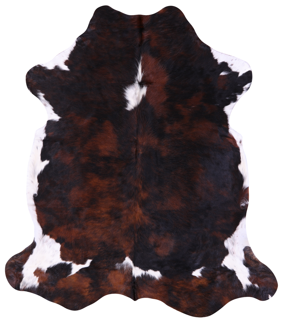 Tricolor Natural Cowhide Rug - Large 6'11"H x 6'0"W