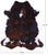 Tricolor Natural Cowhide Rug - Large 6'11"H x 6'0"W