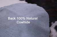 Thumbnail for Tricolor Brindle Natural Cowhide Rug - X-Large 7'1