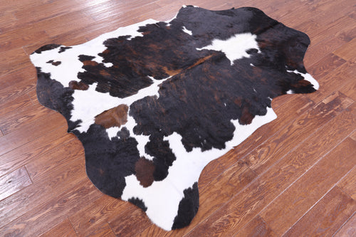 Tricolor Natural Cowhide Rug - Large 6'7