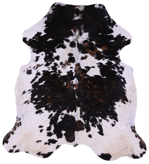 Tricolor Natural Cowhide Rug - Large 6'10
