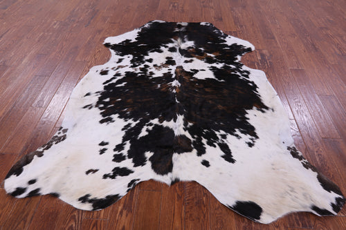 Tricolor Natural Cowhide Rug - Large 6'10